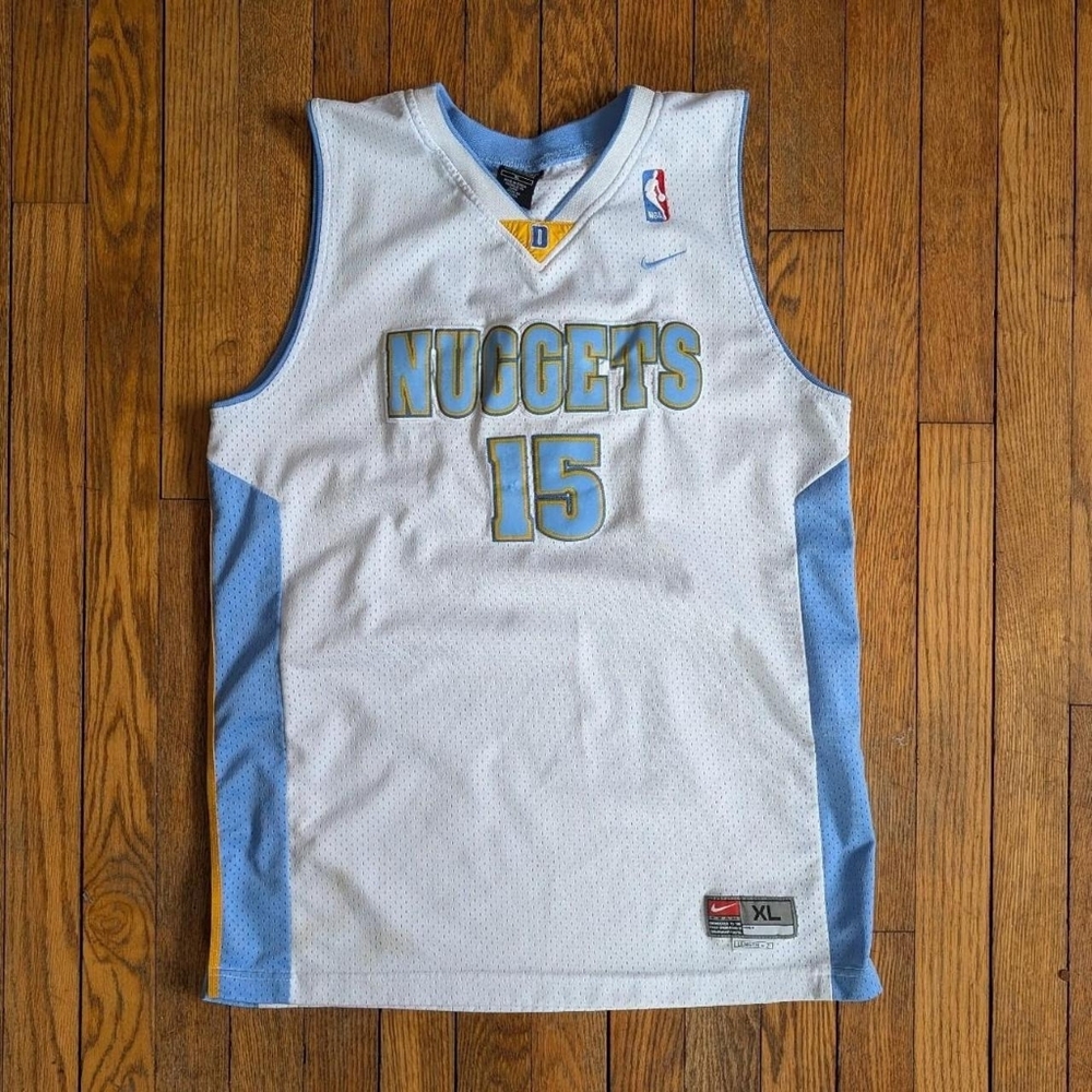 Vintage Nike Kids XL Denver Nuggets 15 Carmelo Anthony Jersey